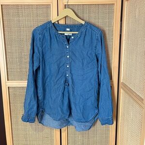 LOFT Women’s S Softened Denim Shirt